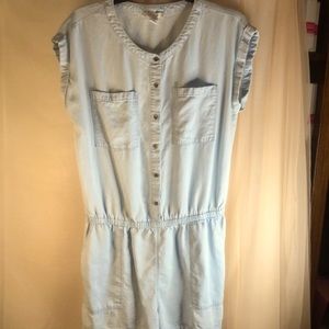 Light light denim romper